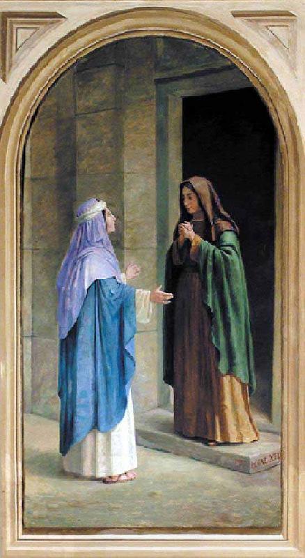 Benedito Calixto The Visitation of the Virgin to Saint Elizabeth China oil painting art